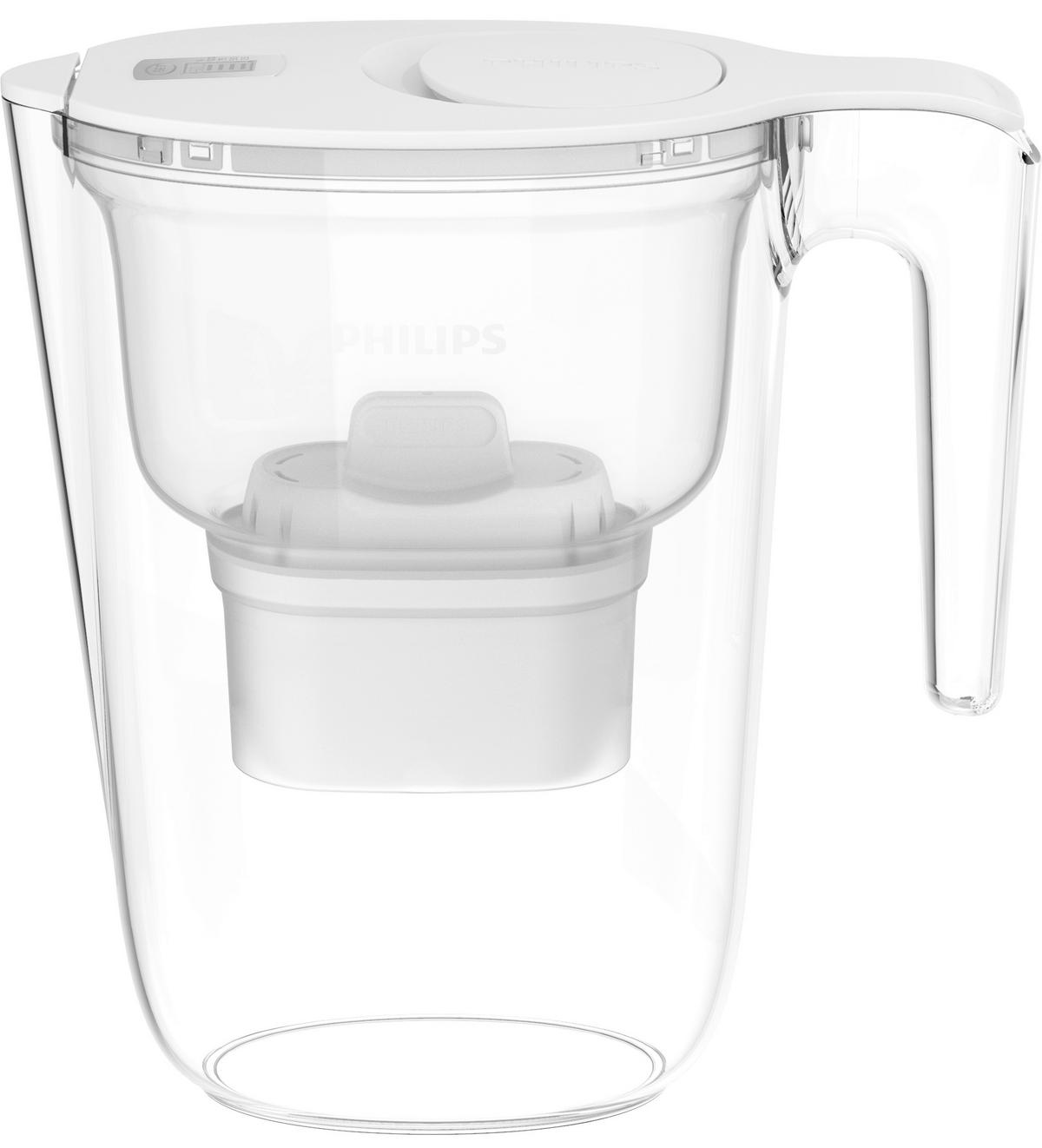 Wasserfilter-Kanne transparent Kunststoff Wasserfilter-Kanne AWP2933WHT - weiß/transparent