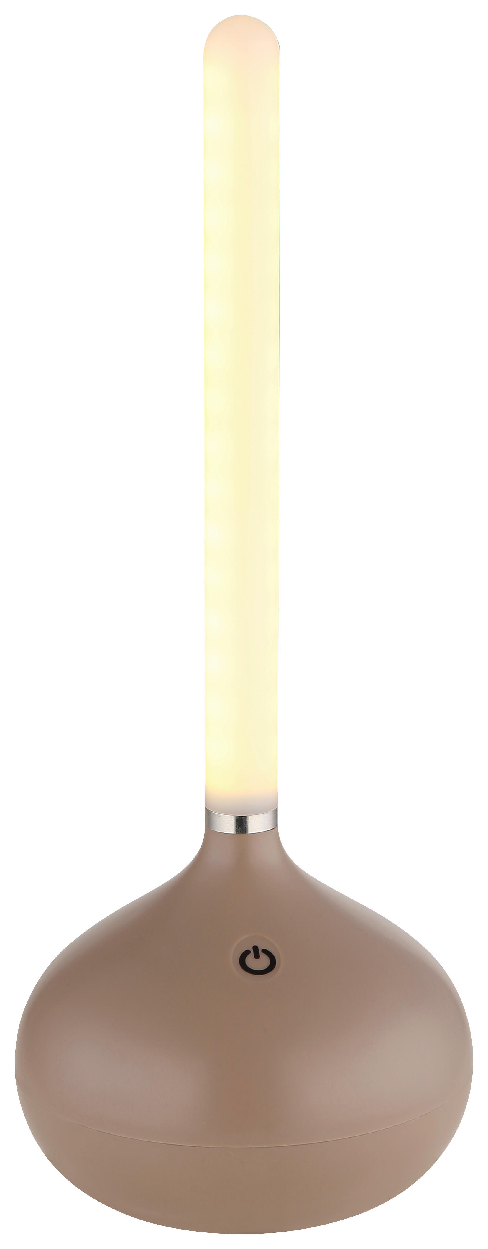 GLOBO LED-Tischleuchte TURNER 28067CH Opal champagner Kunststoff H/D: ca. 24,3x9,6 cm 1 Brennstellen TURNER - champagner/Opal (9,60/24,30cm) - GLOBO