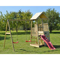 Wendi Toys Stelzenspielhaus Flamingo natur B/H/L: ca. 340x270x280 cm Flamingo - natur (280,00/340,00/270,00cm) - Wendi Toys