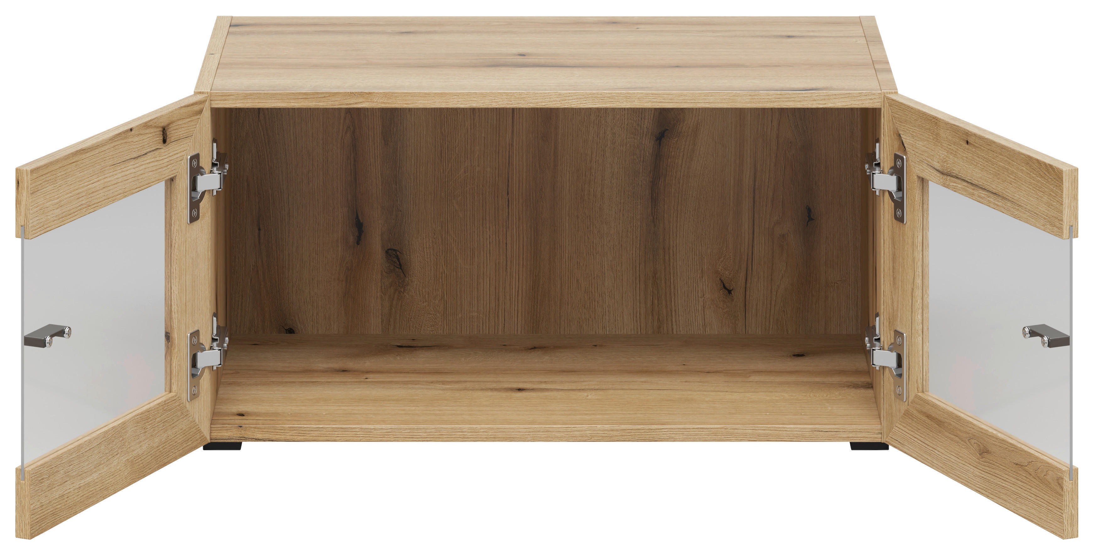 Vitrine System 64 Eiche Evoke Oak Nachbildung B/H/T: ca. 64x32x35 cm System 64 - Eiche (64,00/32,00/35,00cm)