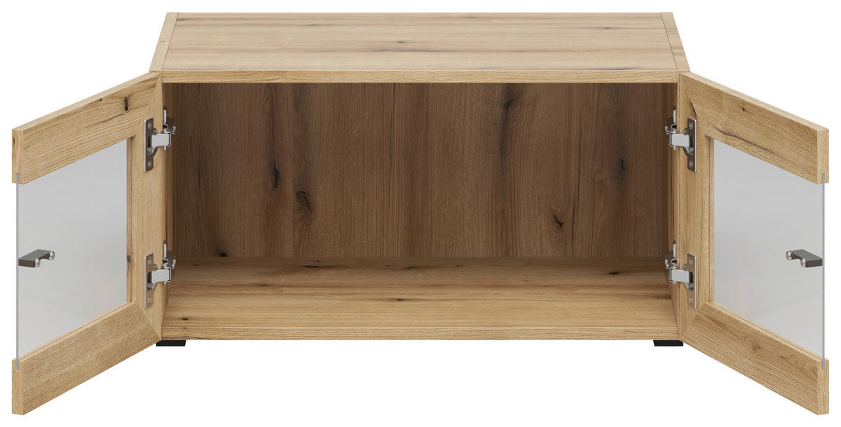 Vitrine System 64 Eiche Evoke Oak Nachbildung B/H/T: ca. 64x32x35 cm System 64 - Eiche (64,00/32,00/35,00cm)