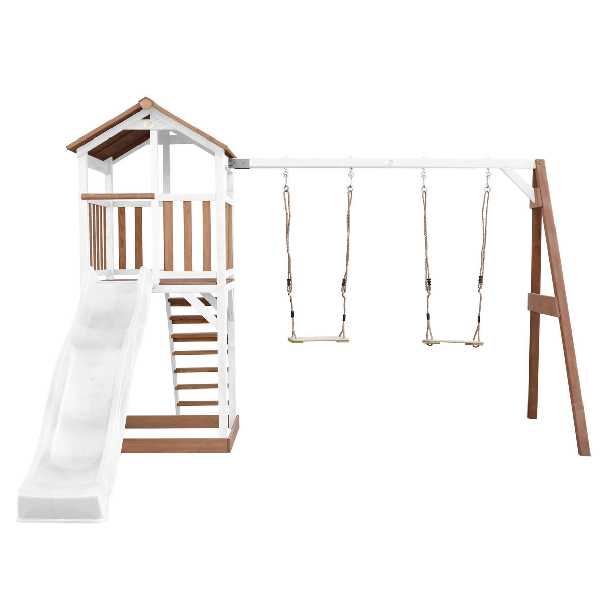 AXI Spielturm Beach Tower braun B/H/L: ca. 357x242x349 cm Beach Tower - braun/weiß (349,00/357,00/242,00cm) - AXI