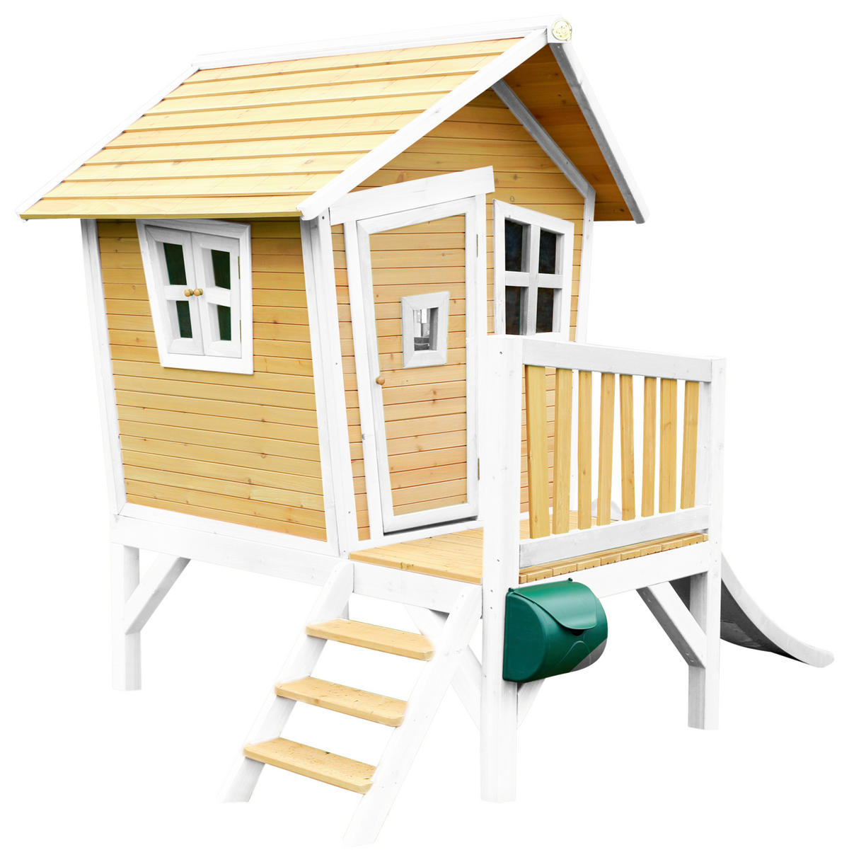 AXI Spielhaus Robin natur B/H/T: ca. 264x203x177 cm Robin - weiß/natur (264,00/203,00/177,00cm) - AXI