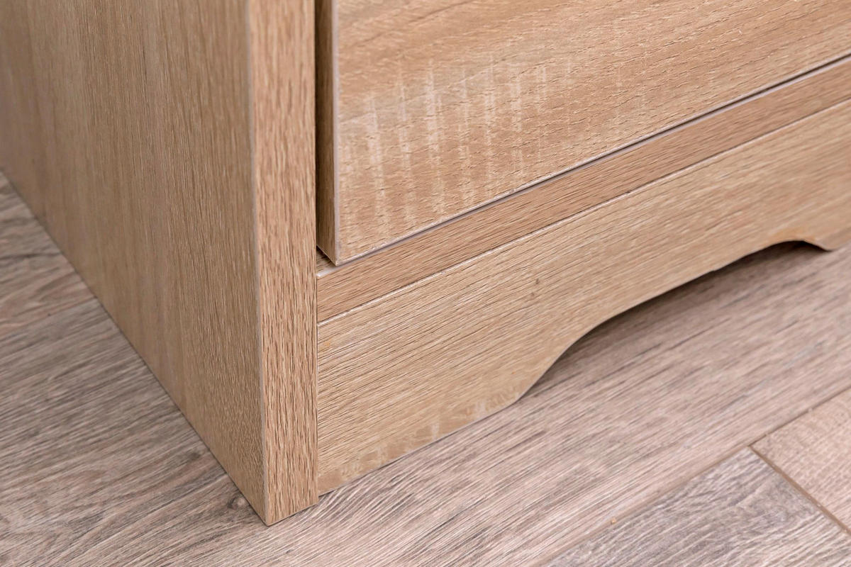Nachtkonsole Sonoma Nachbildung B/H/T: ca. 31x43x31 cm Nachtkonsole - (31,00/43,00/31,00cm) - Wohnling