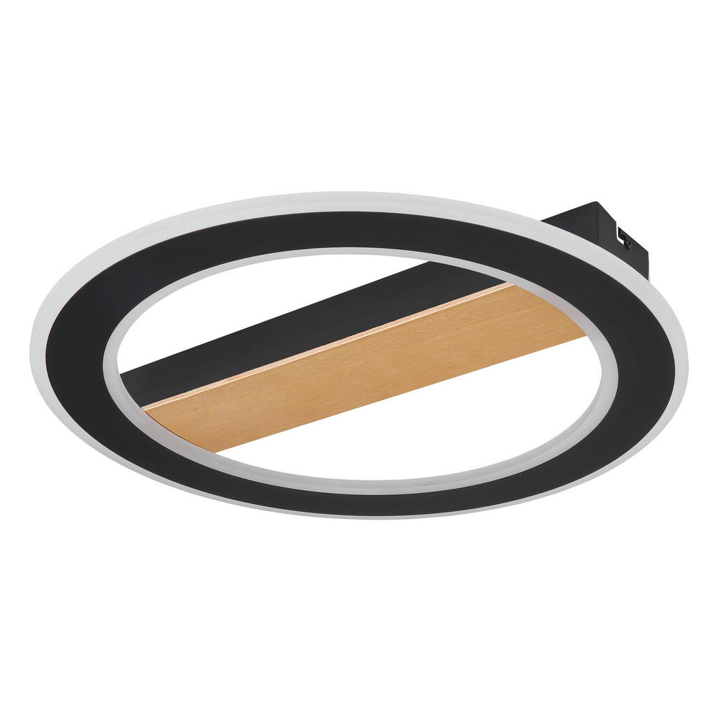 Thumbnail - GLOBO Deckenleuchte Mattia 67268-30 schwarz Opal dunkelbraun Metall Acryl Holz H/D: ca. 5,5x45 cm