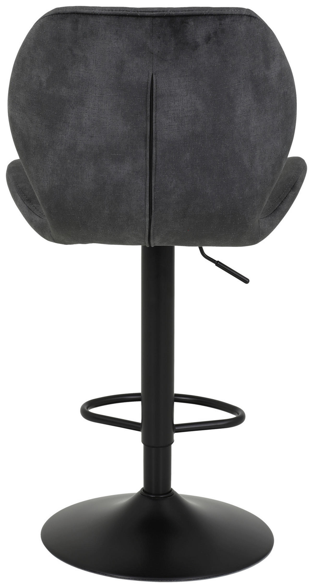 Barhocker Laila 2er Set anthrazit Vintage Microfaser B/H/T: ca. 42x117x51 cm Laila 2er Set - schwarz/anthrazit (42,00/117,00/51,00cm) - Hela