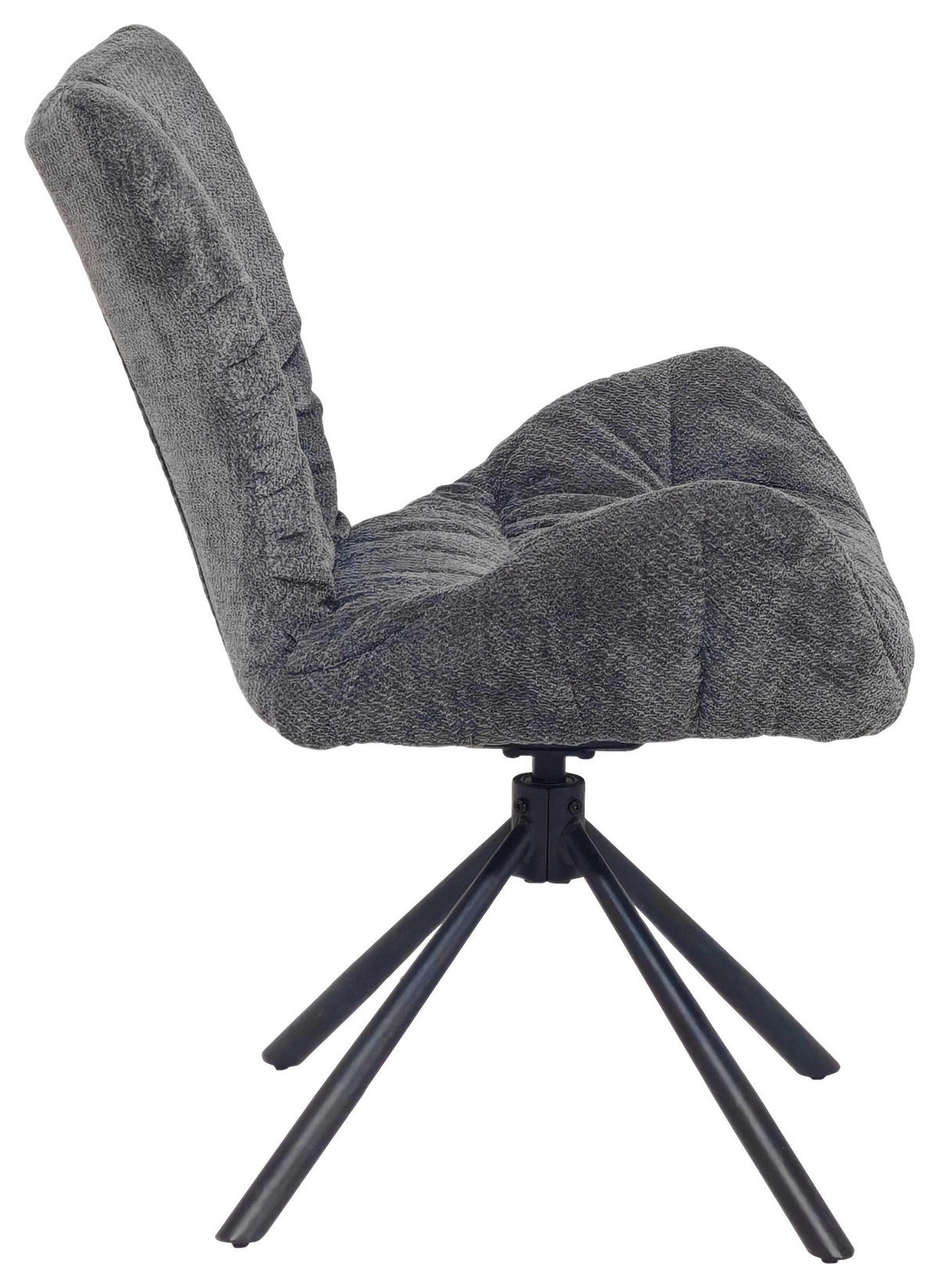 Drehstuhl Brest grau Webstoff B/T: ca. 67x65 cm Brest - schwarz/grau (67,00/65,00cm)