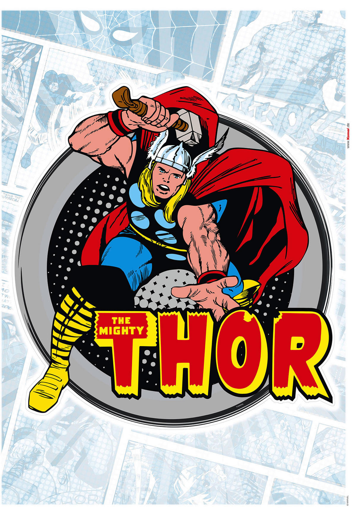 Komar Wandtattoo Thor Comic Classic  Thor Comic Classic B/L: ca. 50x70 cm Thor Comic Classic - (50,00/70,00cm) - Komar
