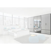 Kleiderschrank Velas weiß B/H/T: ca. 305x207x58 cm Velas - Arktisgrau/weiß (305,00/207,00/58,00cm)