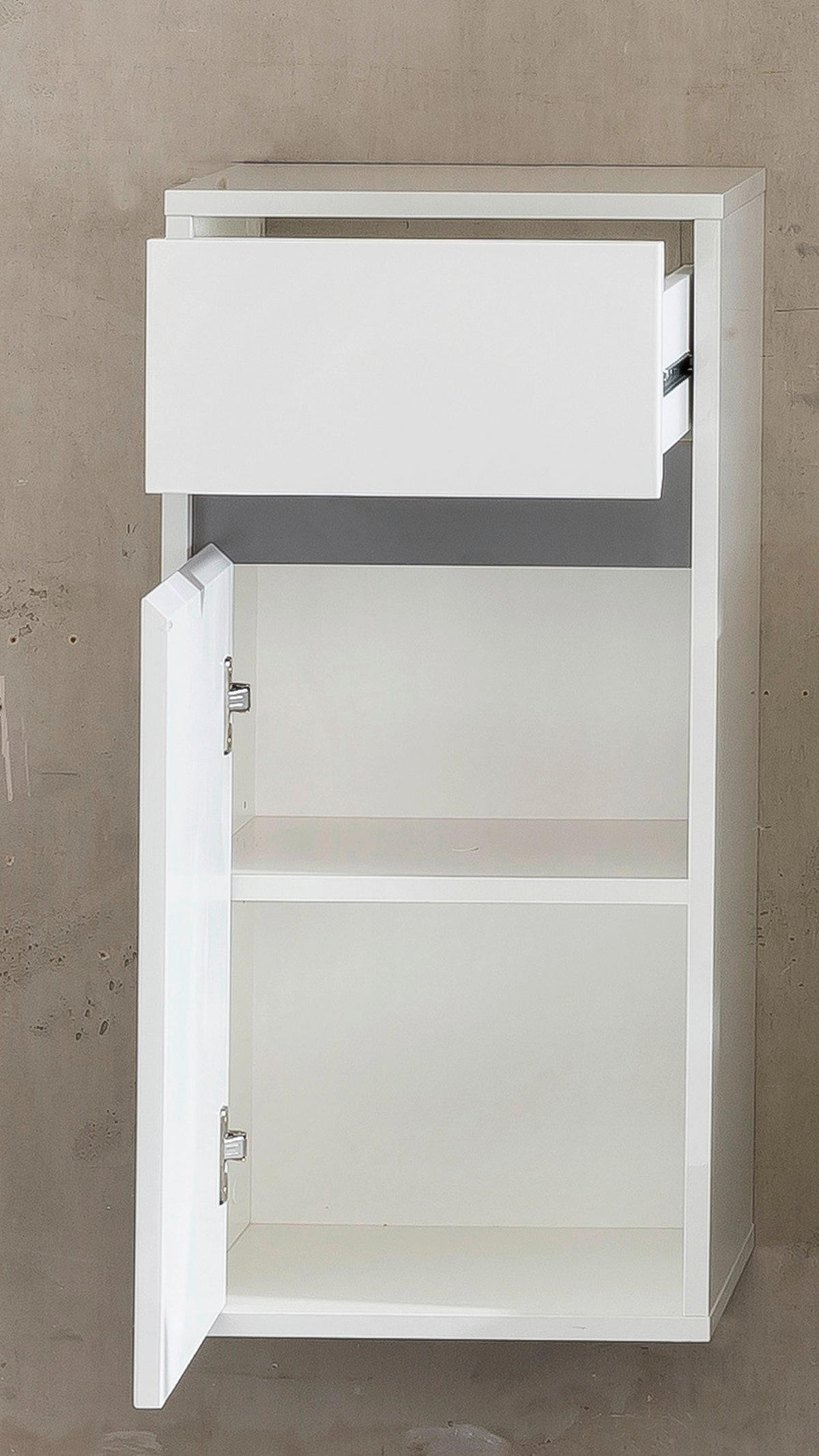 Stauraumelement Sol weiß weiß Hochglanz B/H/T: ca. 35x73x31 cm Sol - weiß (35,00/73,00/31,00cm) - Trendteam