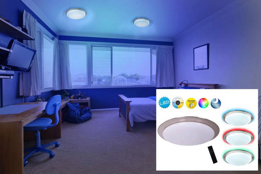 Näve Leuchten LED Deckenleuchte NV1278361 weiß Metall Kunststoff H/D: ca. 8x43 cm null 1 Brennstellen Turin - weiß (43,00/8,00cm) - Näve Leuchten