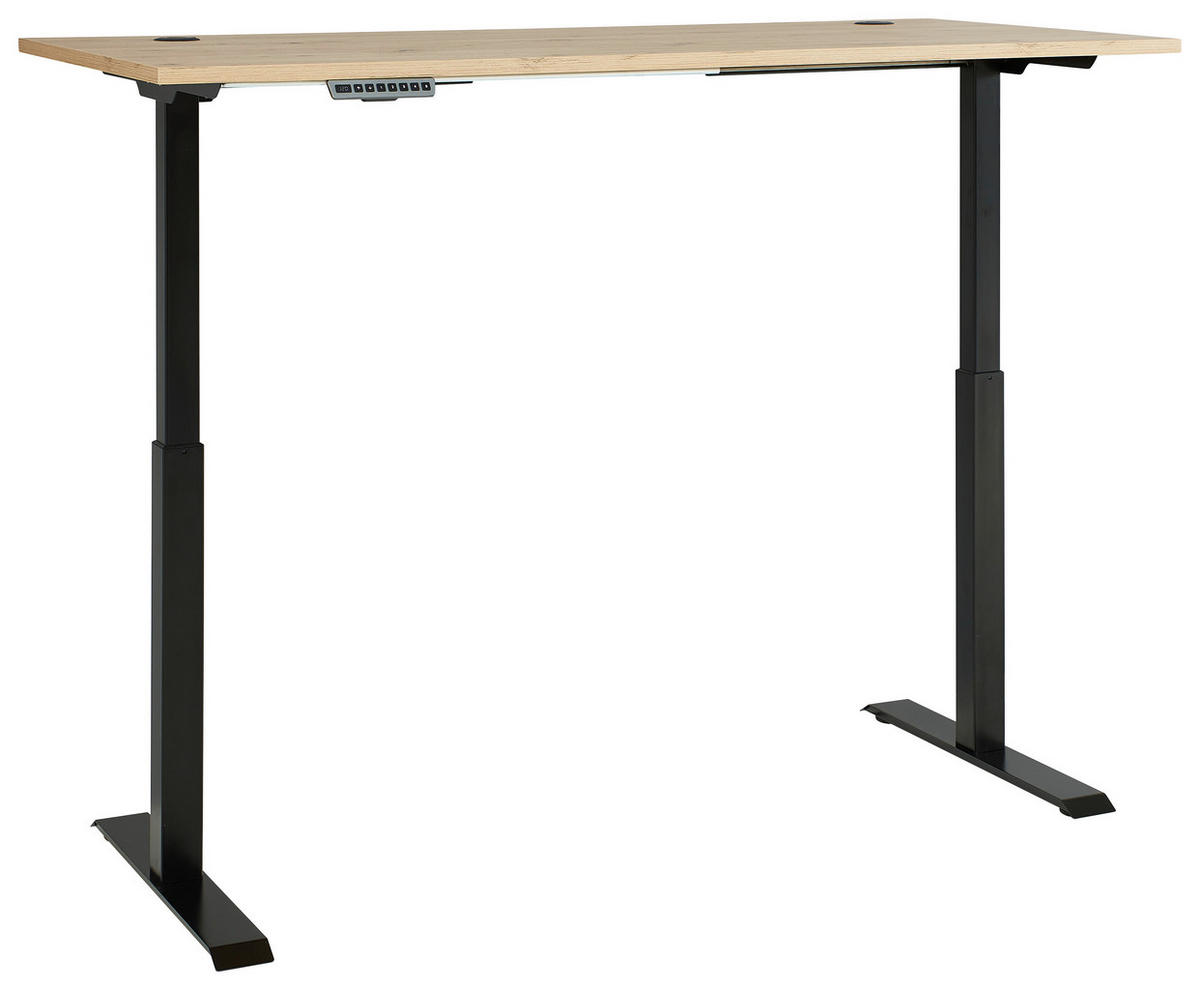 Schreibtisch Memphis Eiche Artisan Nachbildung anthrazit B/H/T: ca. 160x72x77 cm Memphis - Eiche/anthrazit (160,00/72,00/77,00cm)