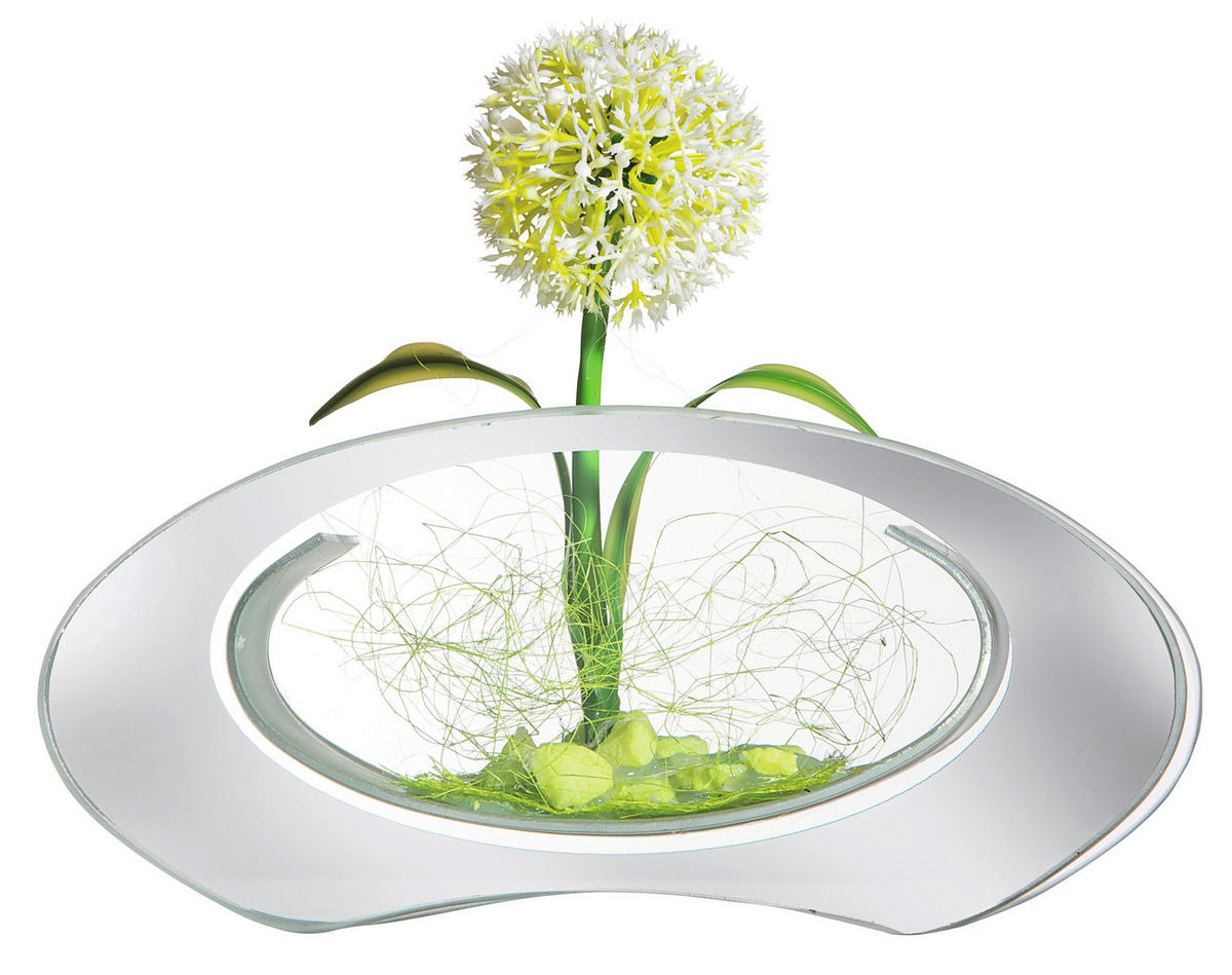 POCOline Vase klar Glas B/H/L: ca. 4x9x8,5 cm Spiegelvase_eckig - klar (8,50/4,00/9,00cm) - POCOline
