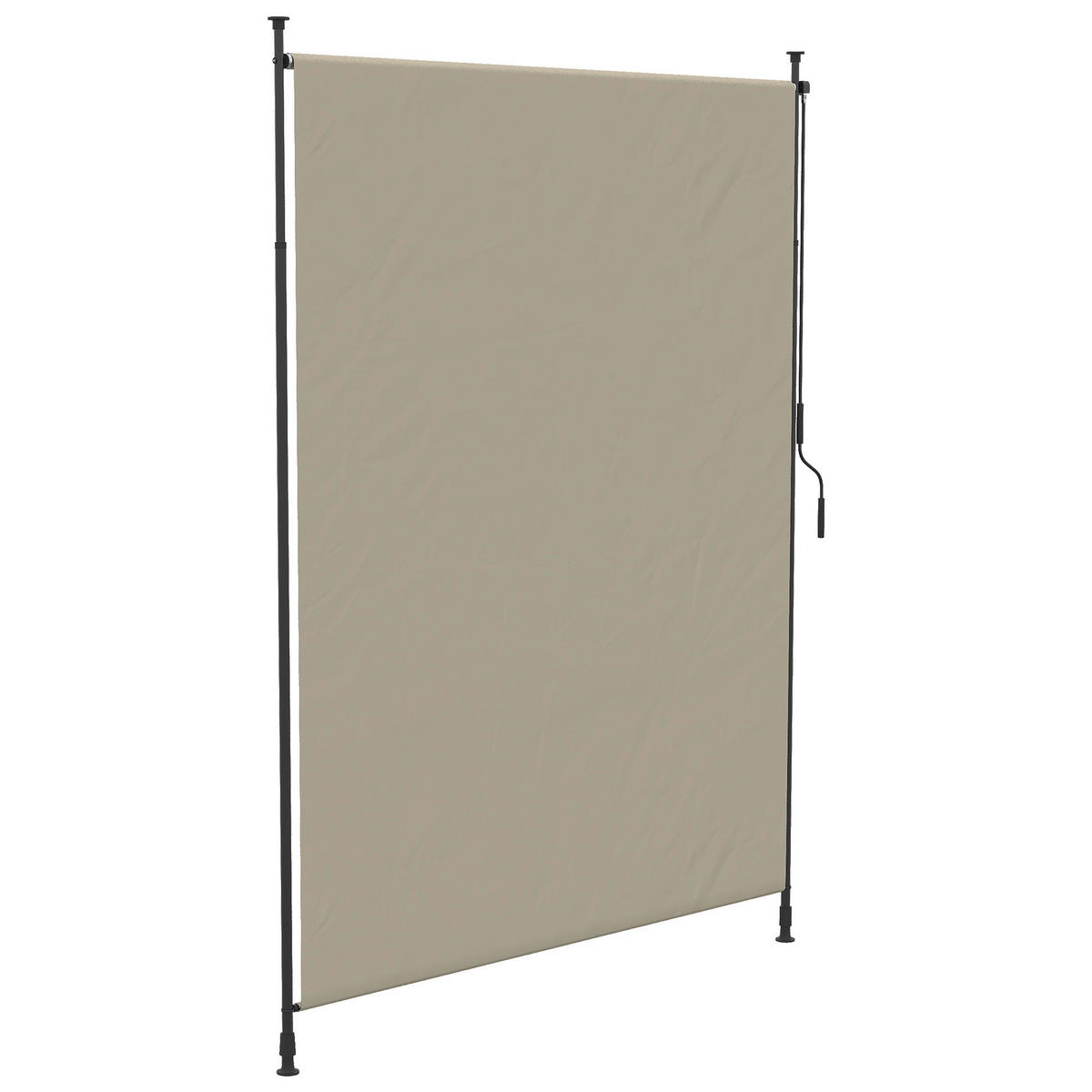 Outsunny Seitenmarkise sand Aluminium B/H/L: ca. 3,8x305x200 cm Seitenmarkise - sand (200,00/3,80/305,00cm) - Outsunny
