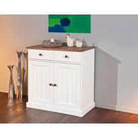 Kommode Westerland weiß lackiert B/H/T: ca. 90x86x45 cm Westerland - weiß (90,00/86,00/45,00cm) - Inter Link