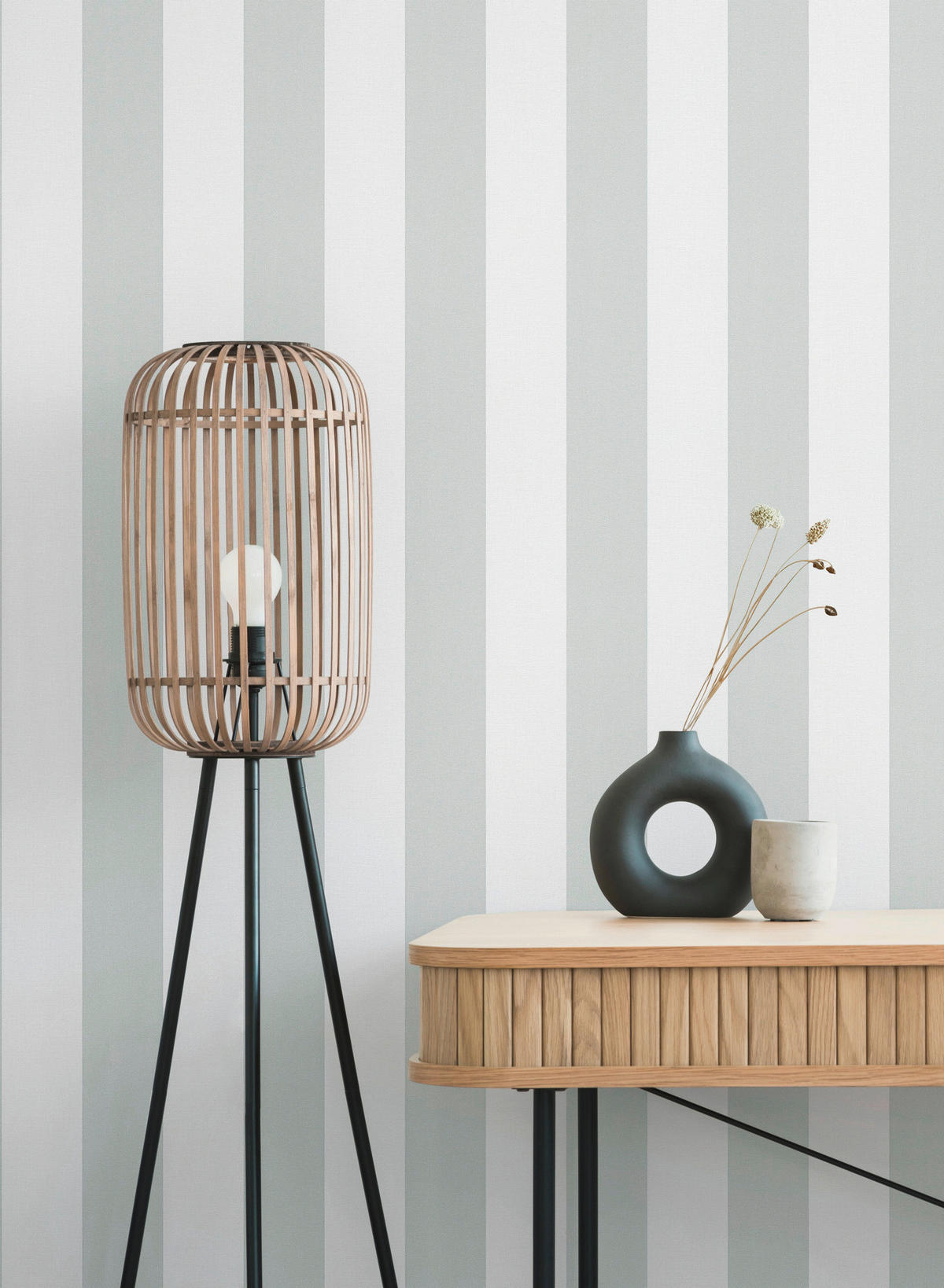 A.S.Creation Vliestapete grau B/H/D: ca. 53x1005x9,8 cm Vliestapete - grau (9,80/1005,00cm) - A.S.Creation