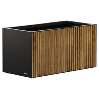 Herstera Garden Pflanzkübel Deco Planter schwarz Metall B/H/L: ca. 100x50x50 cm Deco Planter - schwarz (50,00/100,00/50,00cm) - Herstera Garden