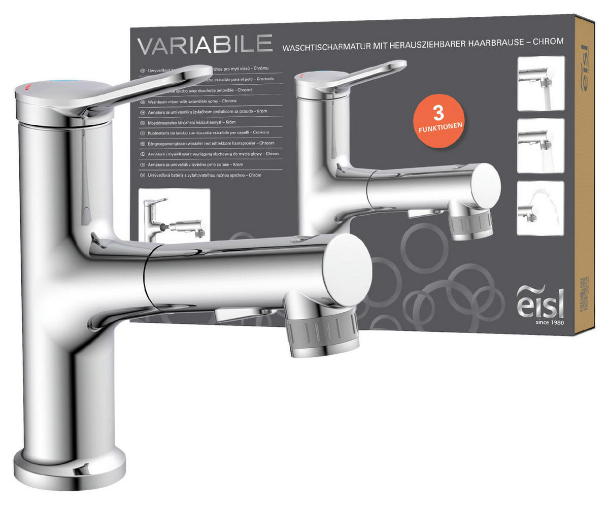 Waschtischarmatur VARIABILE Variabile Chrom VARIABILE - Chrom (23,50/36,10/7,60cm) - Eisl