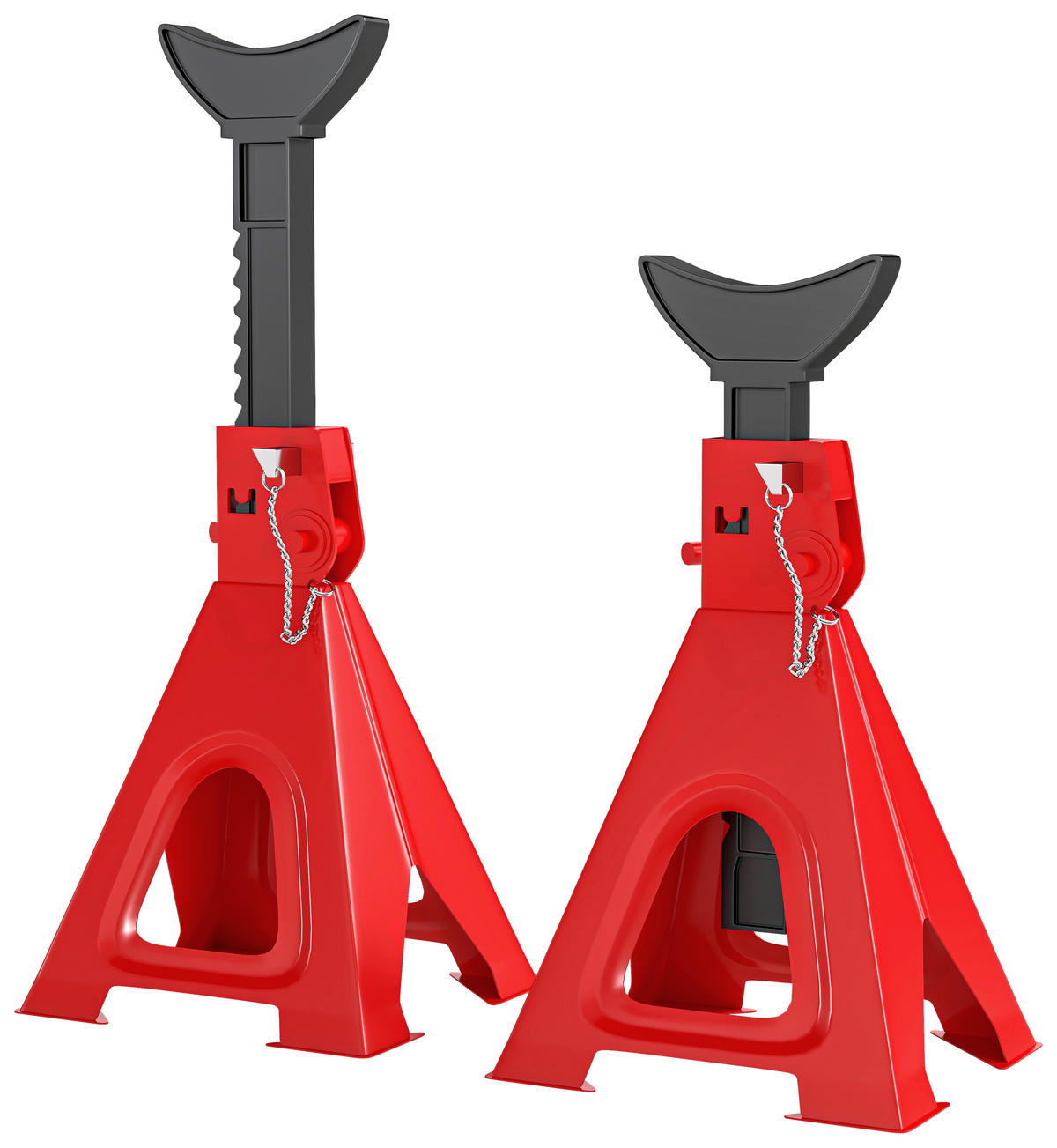 HOMCOM Unterstellbock B/H/L: ca. 23x37,5x26 cm Unterstellbock - rot (26,00/23,00/37,50cm) - HOMCOM