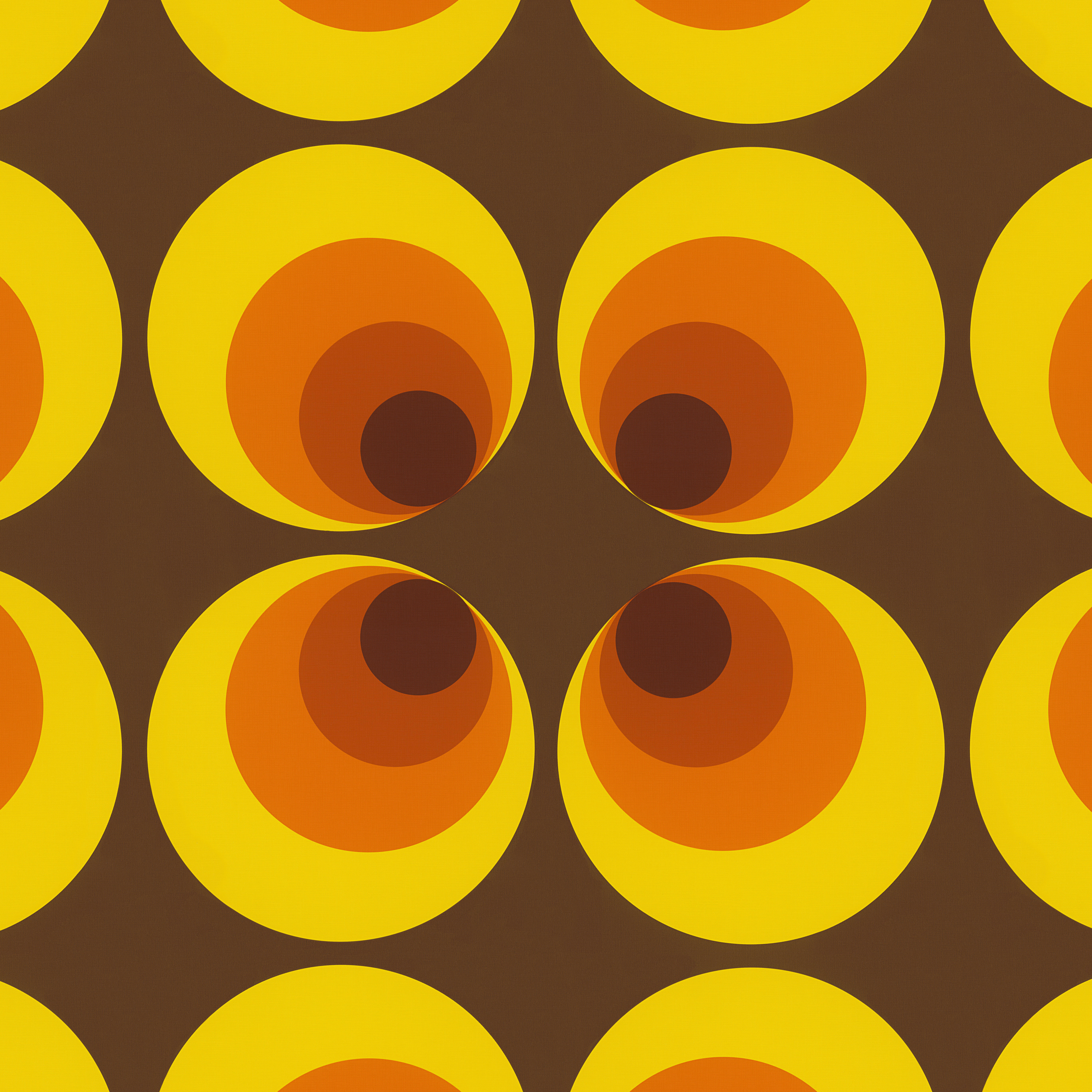 Vliestapete Kreise braun orange gelb B/L: ca. 53x1005 cm Vliestapete_7013-12 - braun/orange (53,00/1005,00cm)