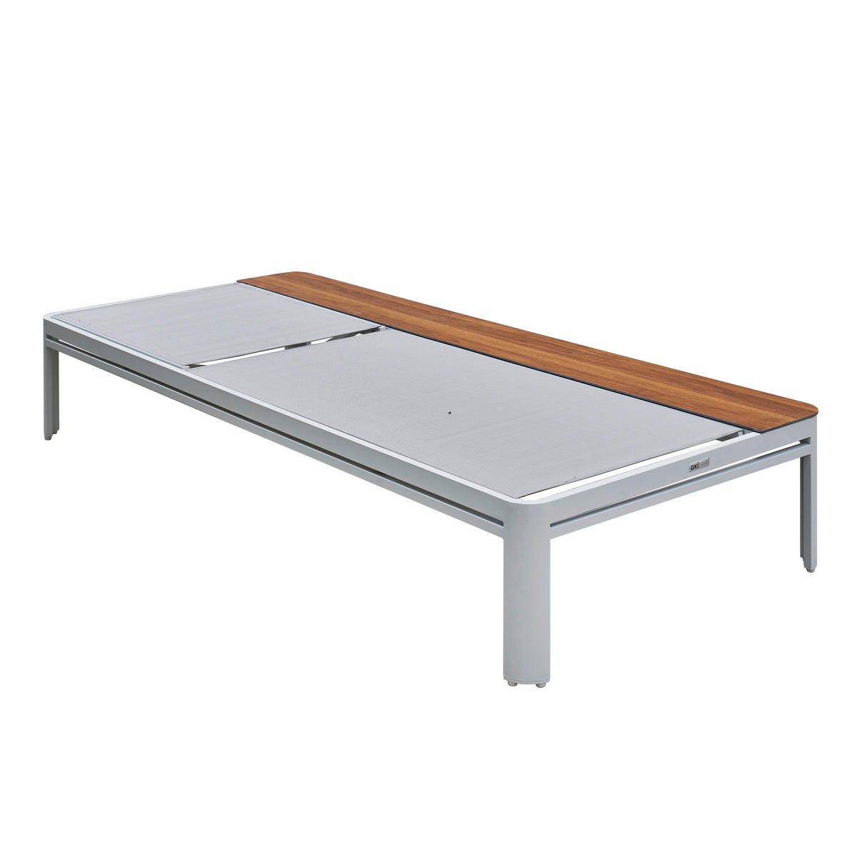 AXI Outdoor Living Gartenliege Kira weiß Metall B/H/L: ca. 89x88x195 cm Kira - braun/weiß (195,00/89,00/88,00cm) - AXI Outdoor Living