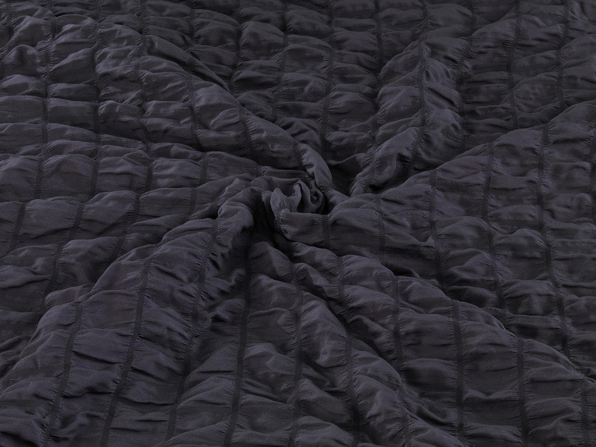 Microfaser Bettwäsche Seersucker Bettwäsche_Seersucker anth.135x200 - anthrazit (135,00/200,00cm) - beau rêve