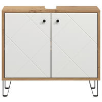 Waschbeckenunterschrank Touch Eiche Artisan Nachbildung weiß matt B/H/T: ca. 69x61x32 cm Touch - Eiche/weiß (69,00/61,00/32,00cm) - Trendteam