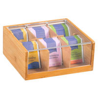 Kesper Teebox natur Bambus B/H/L: ca. 11x9,5x22 cm Teebox - natur (22,00/11,00/9,50cm) - Kesper