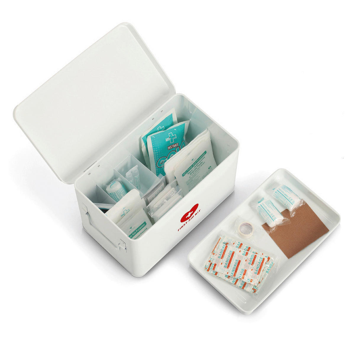 Zeller Medizinbox rot Medizinbox - weiß/rot (32,00/19,00/20,50cm) - Zeller