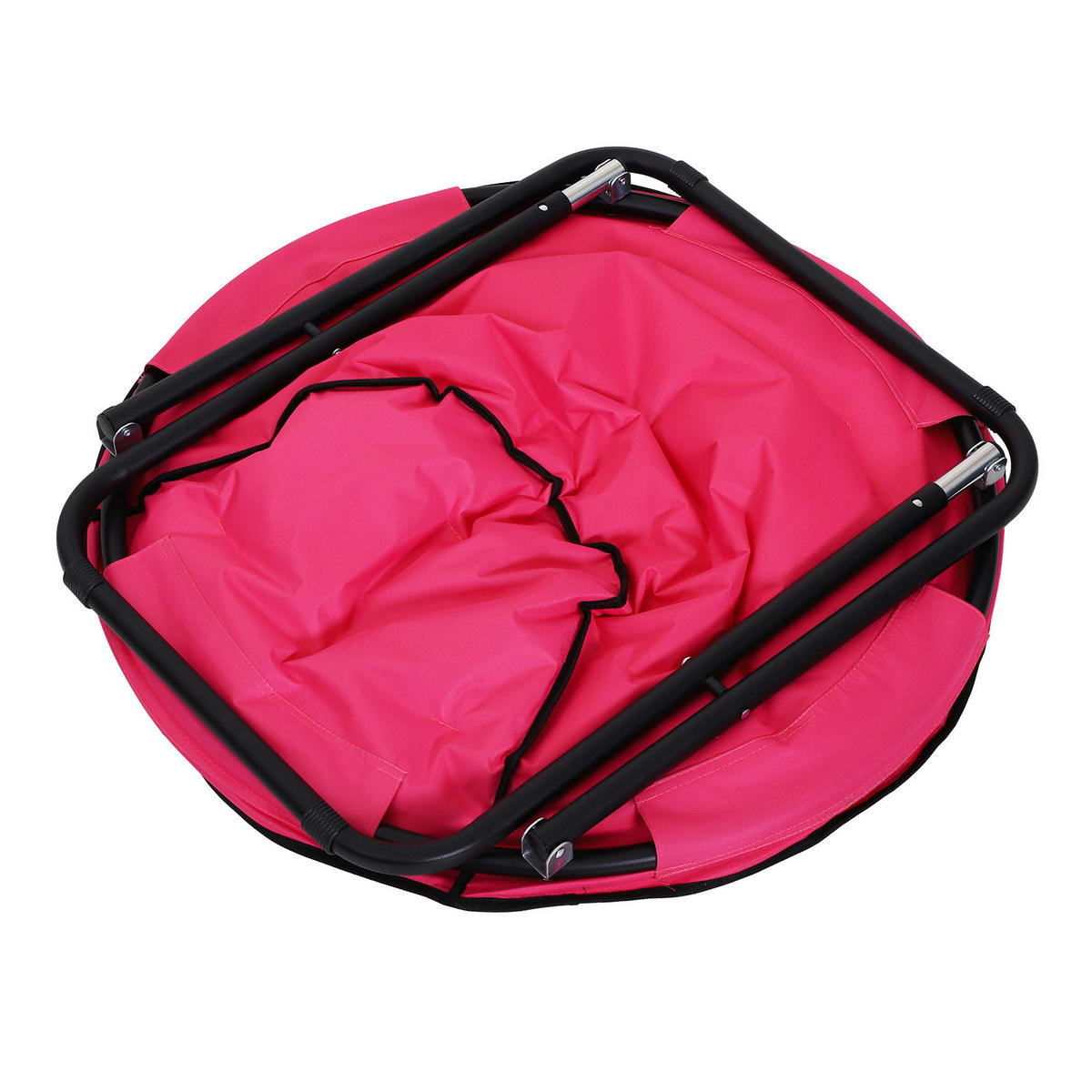 Outsunny Campingstuhl rosa Metall B/H/L: ca. 80x75x80 cm Campingstuhl - rosa (80,00/80,00/75,00cm) - Outsunny