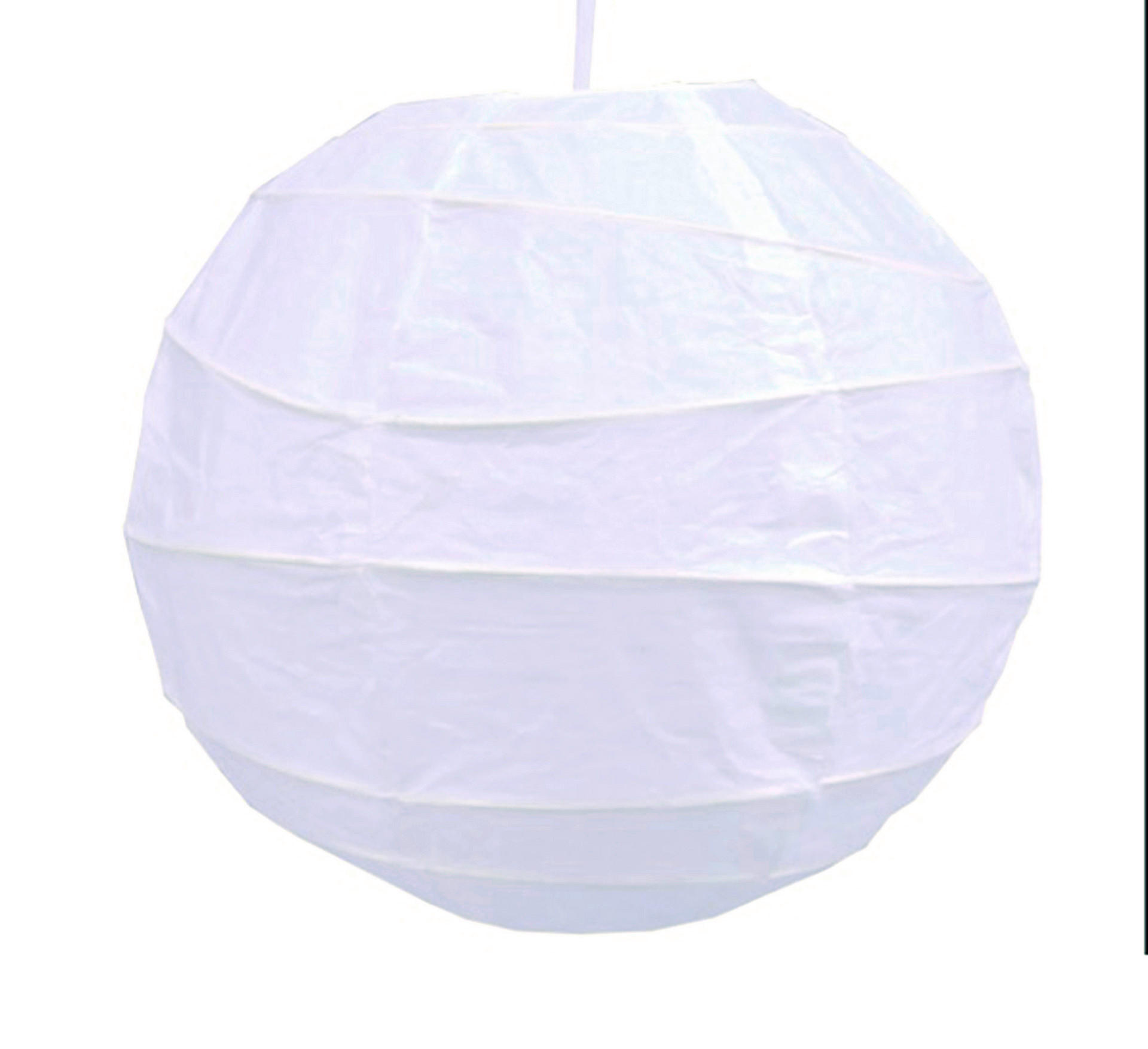 Sensation Papierschirm Caro weiß Metall H/D: ca. 38x40 cm E27 1 Brennstellen Caro - weiß (40,00/38,00cm) - Sensation