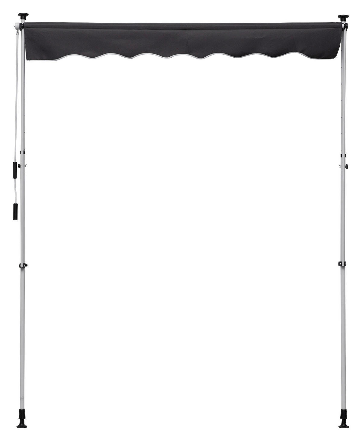Klemm-Markise grau B/L: ca. 200x150 cm Klemmmarkise - grau (200,00/150,00cm) - Outsunny