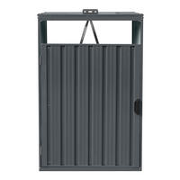 AXI Outdoor Living Mülltonnenbox Owen anthrazit B/H/L: ca. 80x122x80 cm Owen - anthrazit (80,00/80,00/122,00cm) - AXI Outdoor Living