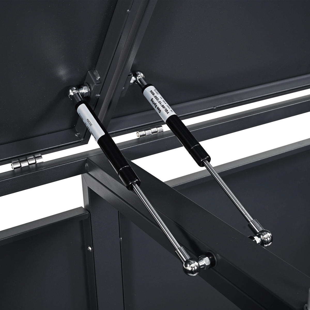 Westmann Mülltonnenbox Status anthrazit B/H/L: ca. 265x116x80 cm Status - anthrazit (80,00/265,00/116,00cm) - Westmann