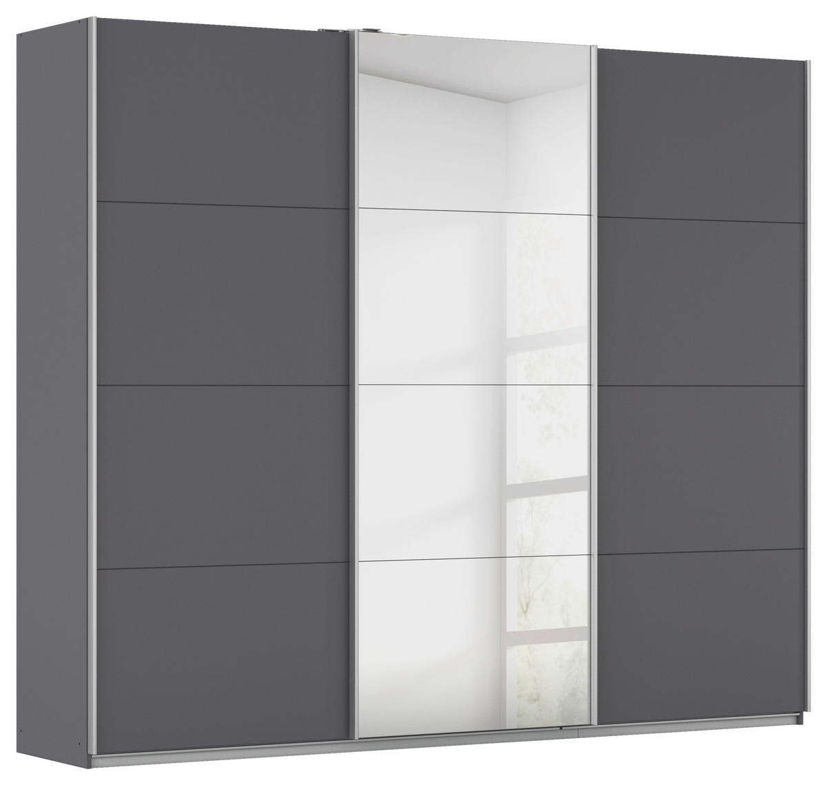 Kleiderschrank Kulmbach grau B/H/T: ca. 271x229x62 cm Kulmbach - Alu/grau (271,00/229,00/62,00cm)