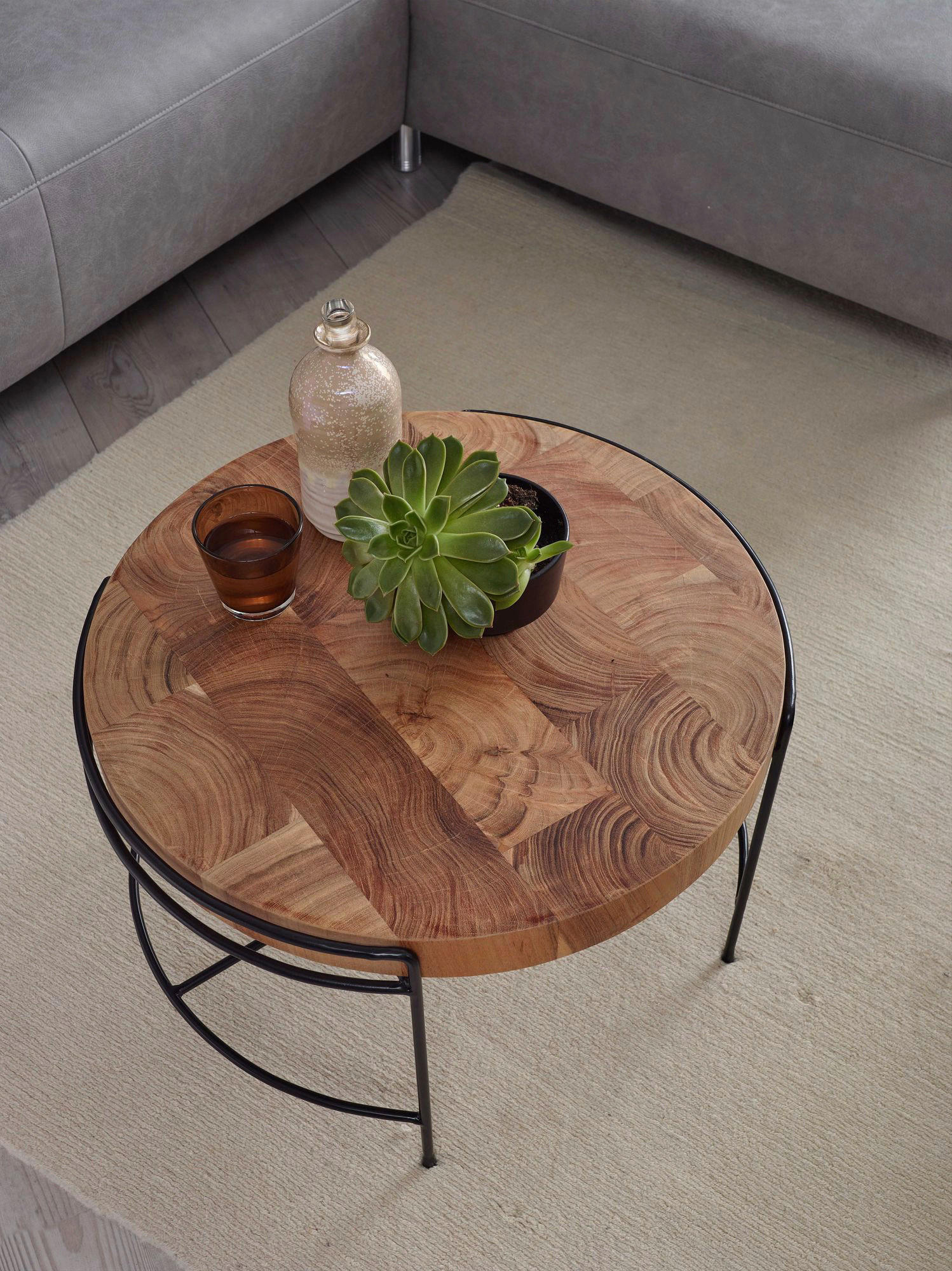 Couchtisch braun B/H/T: ca. 62x40x62 cm Couchtisch - braun (62,00/40,00/62,00cm) - Wohnling