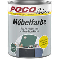 POCOline Buntlack natürliches grün ca. 0,75 l Möbelfarbe 750ml grün - natürliches grün (750ml) - POCOline