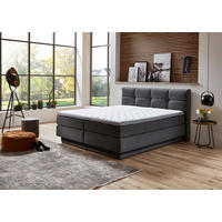 Boxspringbett Portage grau Liegefläche B/L: ca. 180x200 cm Portage - grau (188,00/62,00/217,00cm)