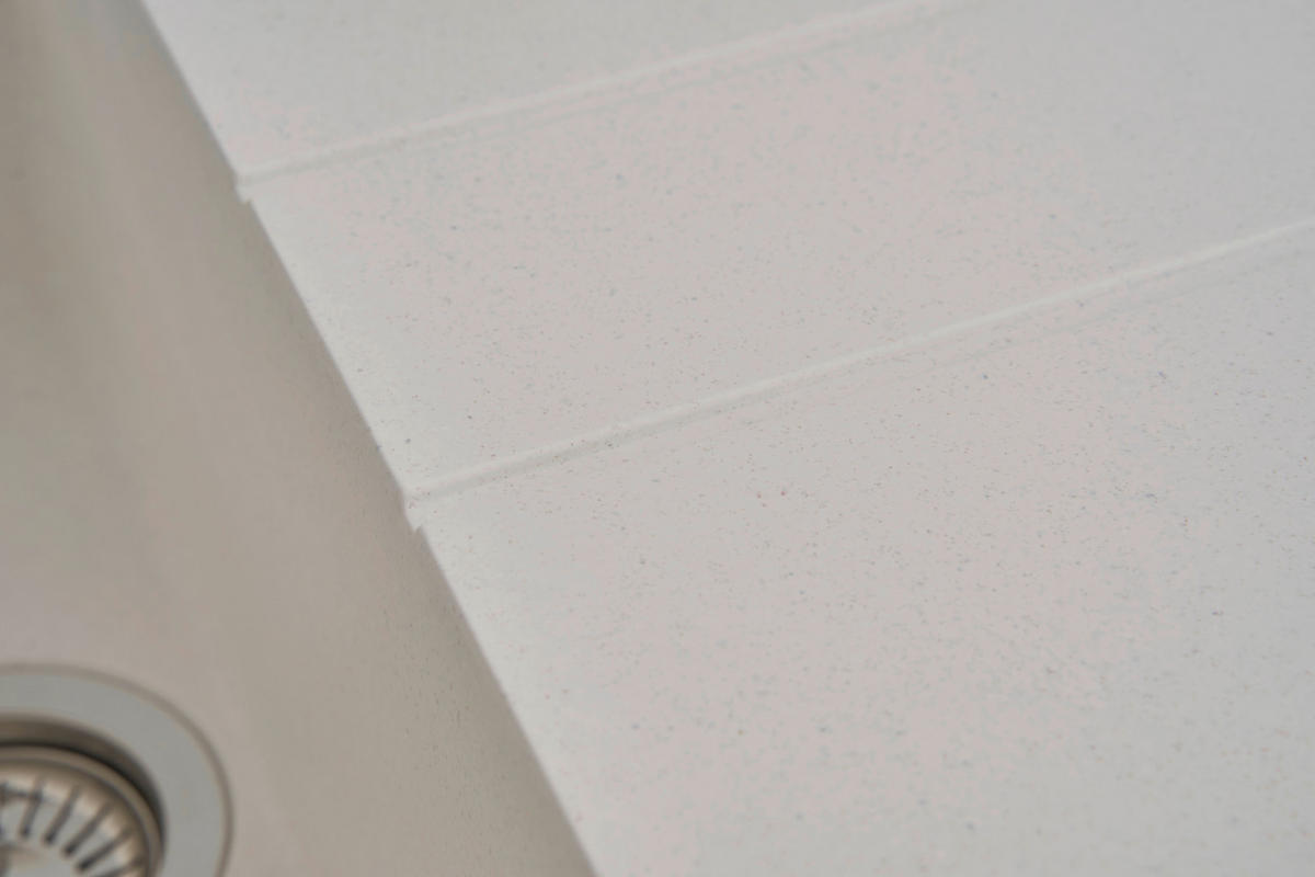 Respekta Einbauspüle Alineo 100 x 50 W weiß Quarzolite B/H/T: ca. 100x21x50 cm Alineo 100 x 50 W - weiß (100,00/21,00/50,00cm) - Respekta