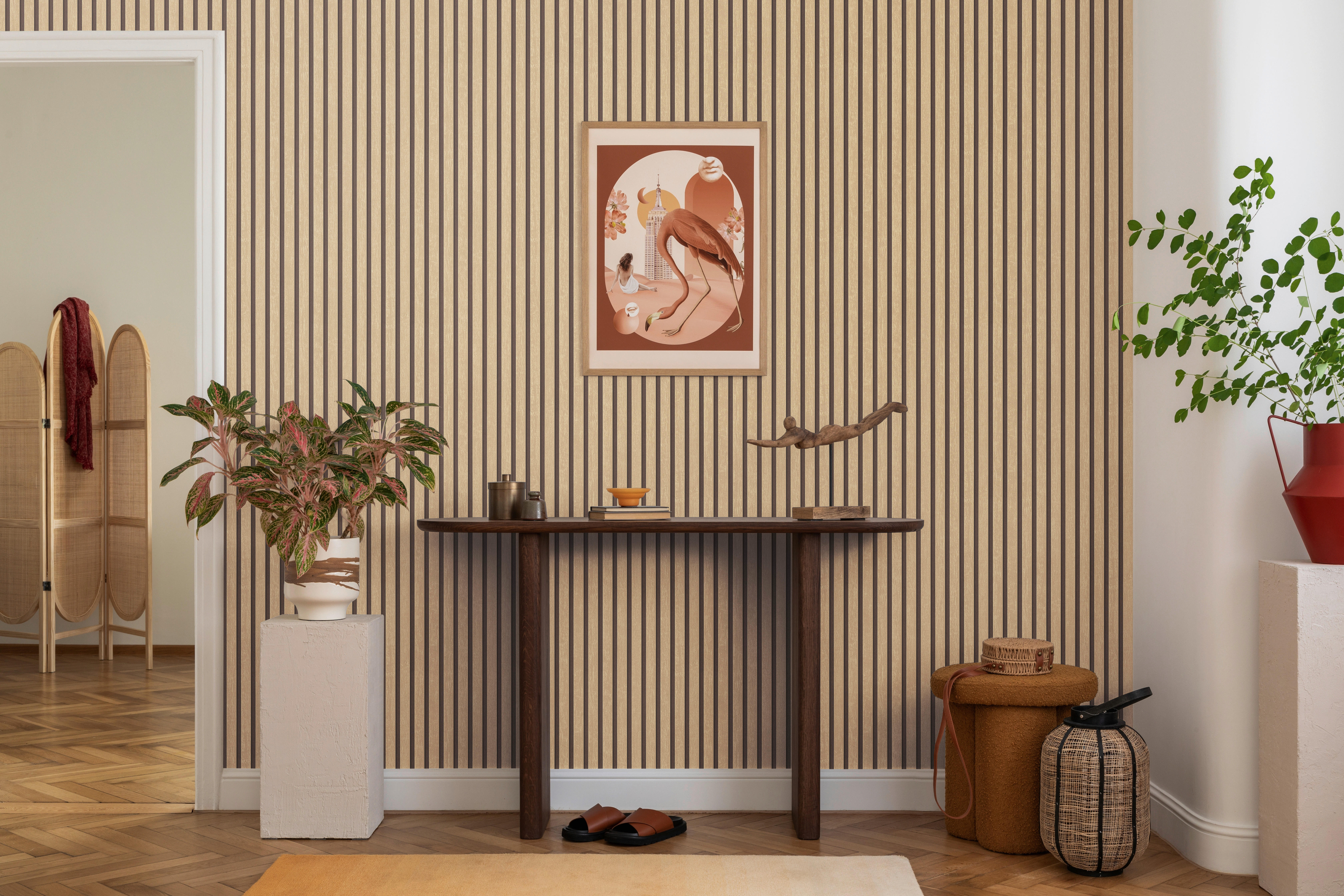Vliestapete Akustikpaneel hellbraun B/L: ca. 53x1005 cm Vliestapete_790413 VW4 unten - hellbraun (53,00/1005,00cm)