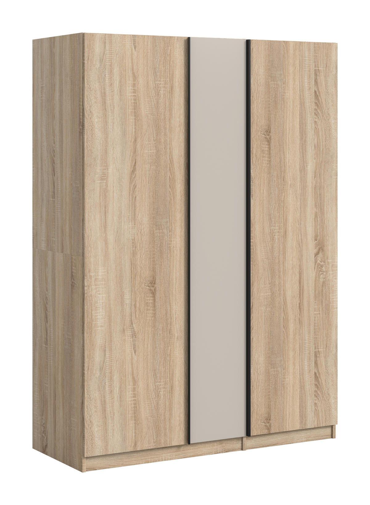 Kleiderschrank OAKLAND Eiche Sonoma Nachbildung Cashmere B/H/T: ca. 130x183x53 cm OAKLAND - Eiche/Cashmere (130,00/183,00/53,00cm) - xonox.home