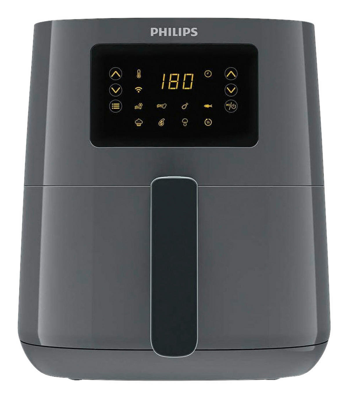 Philips Heißluftfritteuse HD9255/60 grau Kunststoff B/H/T: ca. 36x29,5x26,4 cm ca. 4,1 l HD9255/60 - grau (36,00/29,50/26,40cm) - Philips