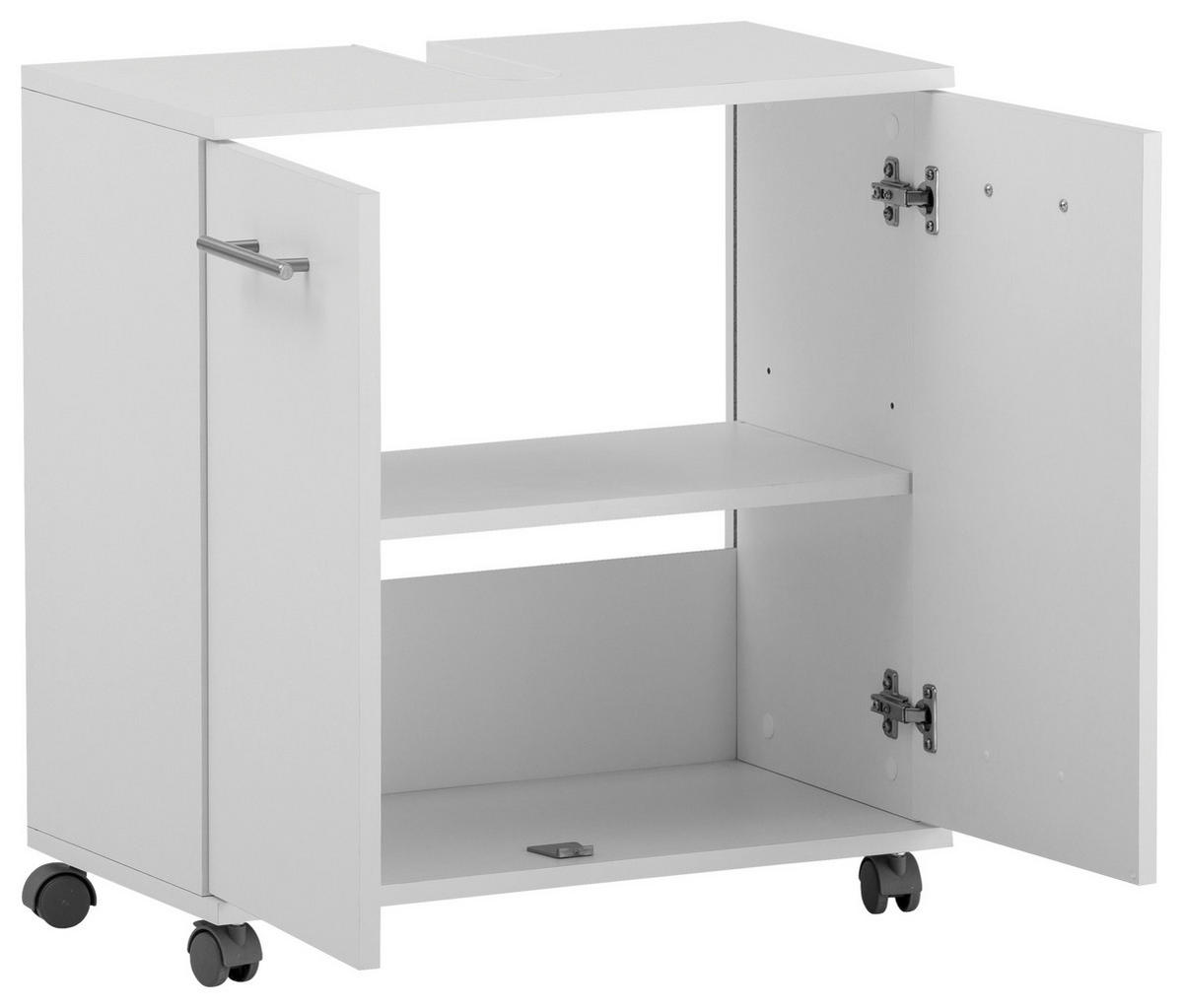 Waschbeckenunterschrank Emmi weiß matt B/H/T: ca. 59,8x63,4x32,6 cm Emmi - weiß (59,80/63,40/32,60cm) - Schildmeyer