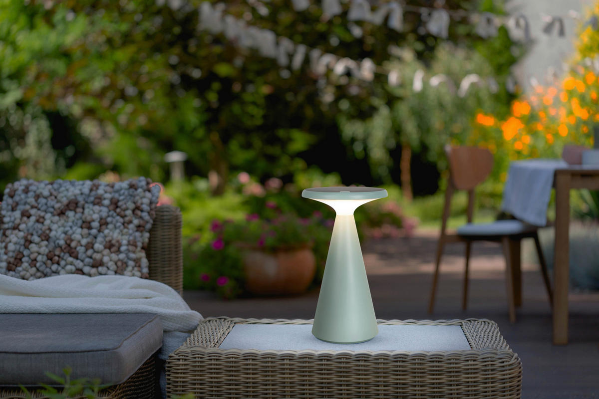 LED-Außentischleuchte mint B/H/T/D: ca. 11,5x20x11,5x11,5 cm PALU - mint (11,50/20,00/11,50cm) - Näve Leuchten