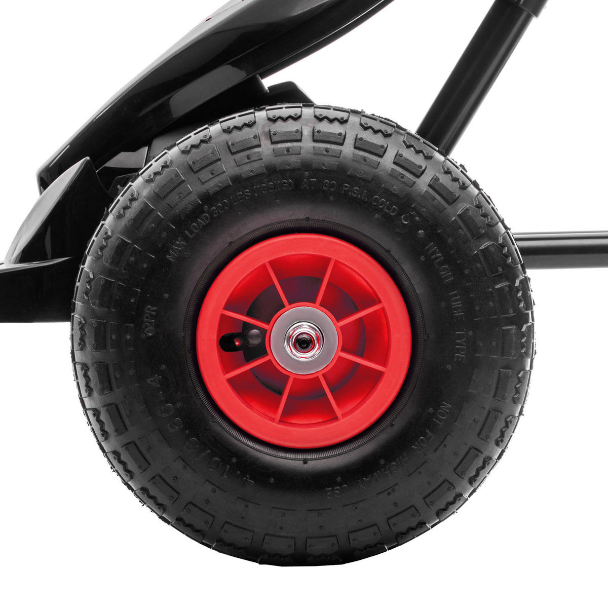 HOMCOM Kinder-Fahrzeug rot B/H/L: ca. 58x121x61 cm Go_Kart - rot/schwarz (61,00/58,00/121,00cm) - HOMCOM