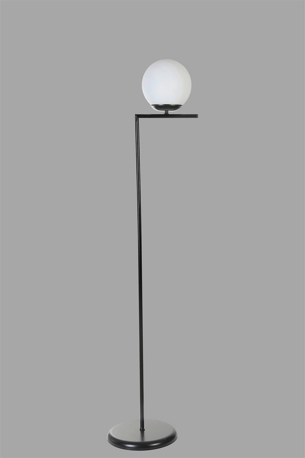 Opviq Stehleuchte weiß schwarz Metall Glas B/H/L: ca. 30x155x30 cm E27 2 Brennstellen Stehleuchte_8818-2 - weiß/schwarz (30,00/30,00/155,00cm) - Opviq