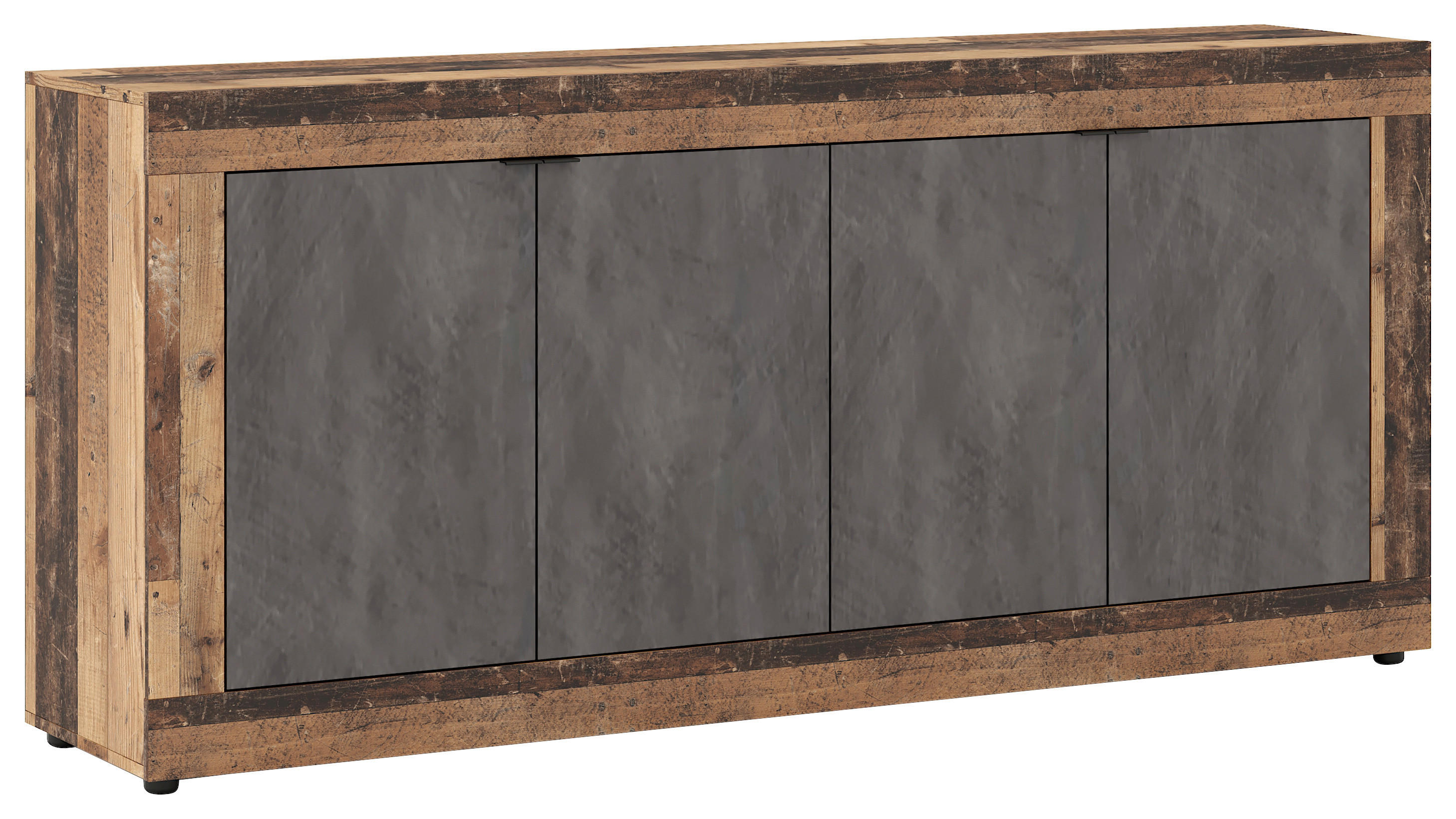 Kommode LUNEA Eiche Old Wood dunkel Nachbildung Eiche Matera Nachbildung B/H/T: ca. 180x86x41,7 cm LUNEA - Eiche (180,00/86,00/41,70cm) - WIPMEB