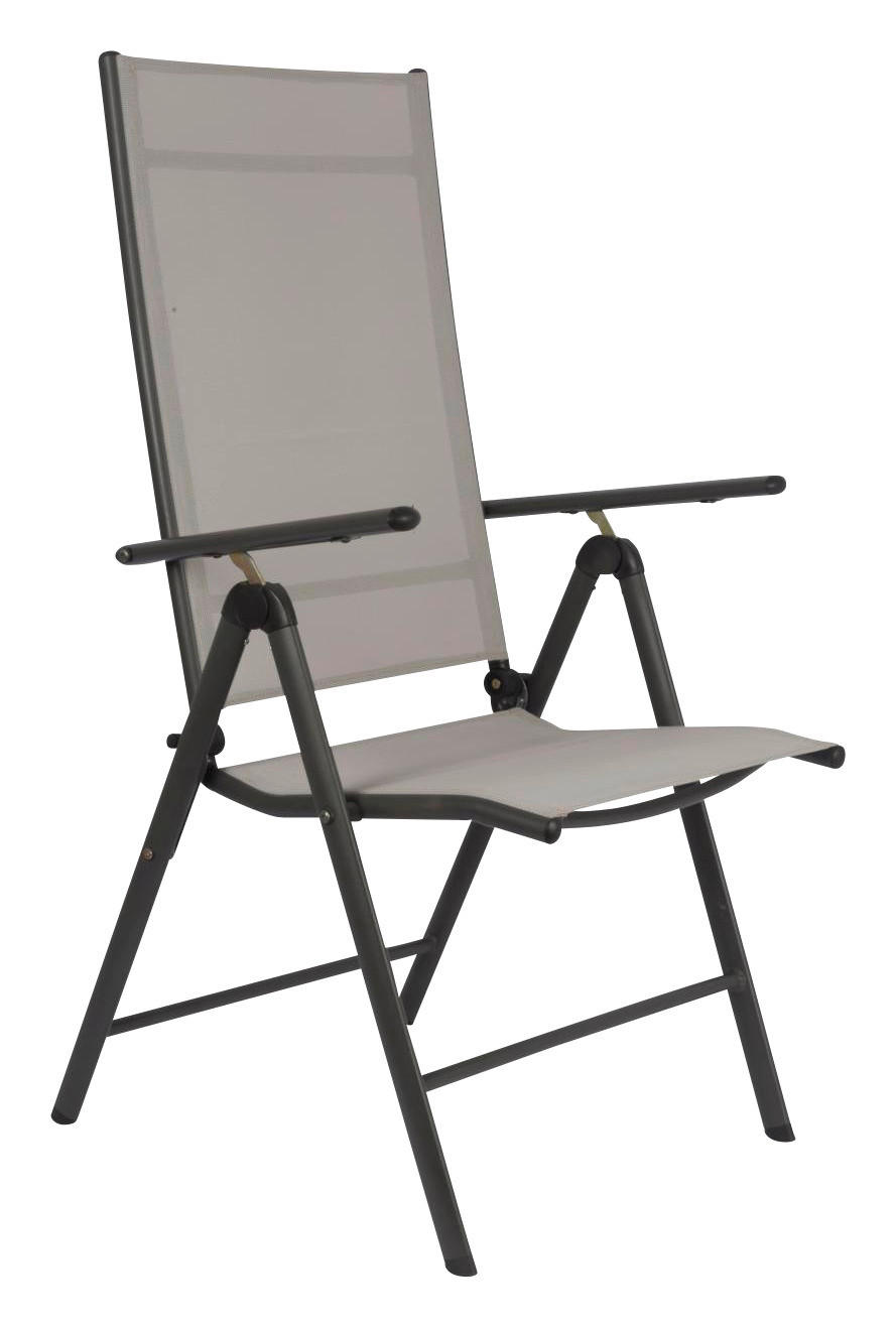 Gartenstuhl Santiago Santiago grau Aluminium B/H/T: ca. 57x108x56 cm Santiago - grau (57,00/108,00/56,00cm)