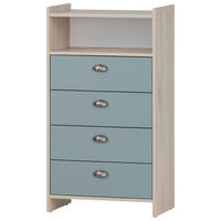 Midischrank Lindholm Sandeiche Nachbildung taubenblau B/H/T: ca. 60,1x104x33 cm Lindholm - taubenblau (60,10/104,00/33,00cm) - Möbelpartner