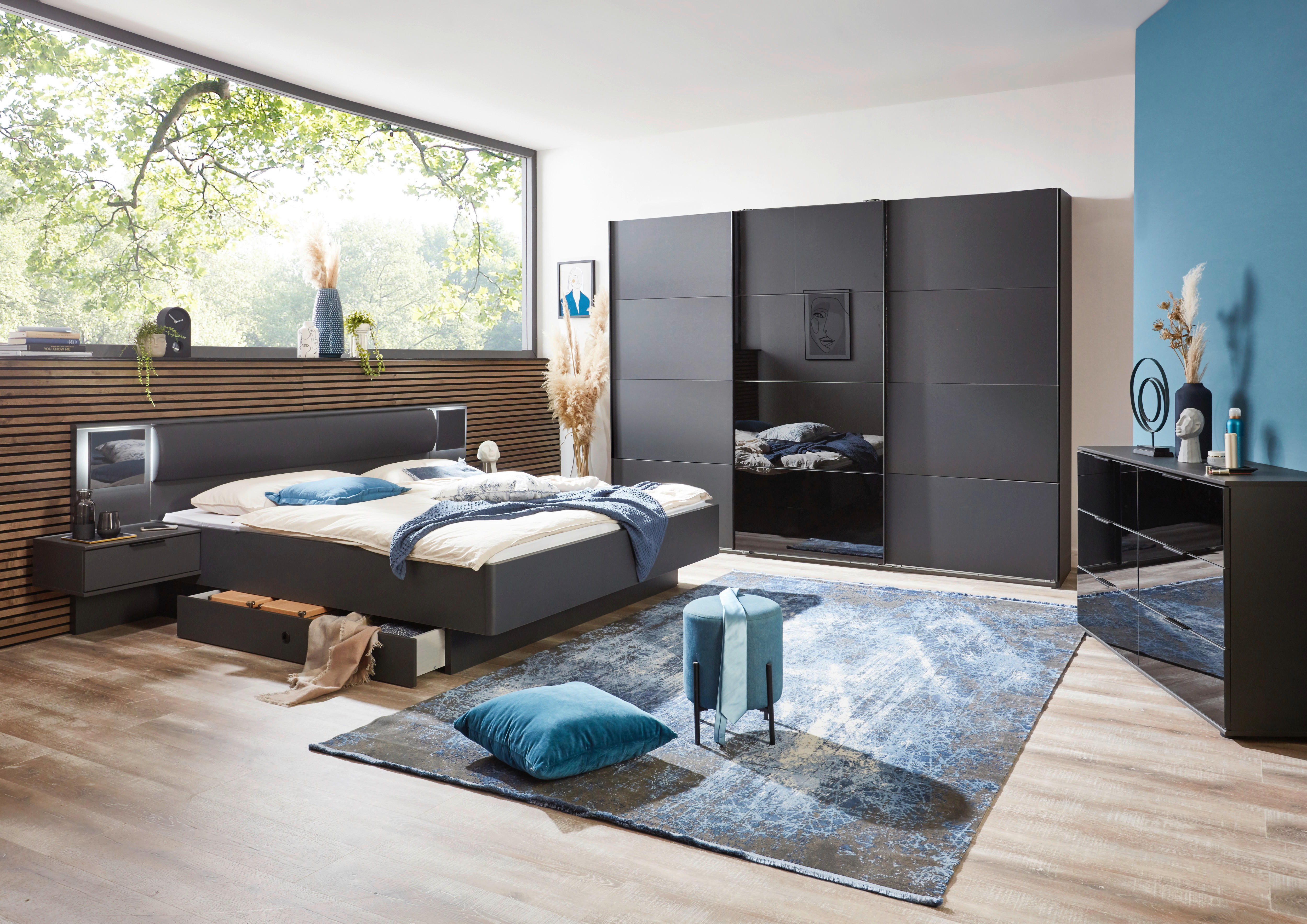 Bettanlage Barcelona Graphit Liegefläche B/L: ca. 180x200 cm Barcelona - Graphit (180,00/200,00cm)